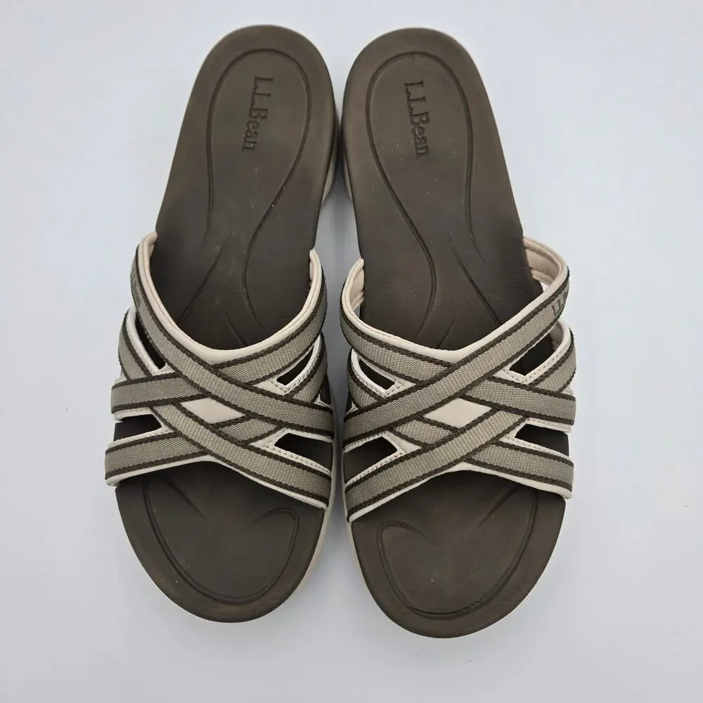 L.L.Bean Boothbay Slide Sandals – Women’s 11 Dark Cement (Like New)